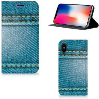 B2Ctelecom Hoesje iPhone Xs | X 10 Design Jeans