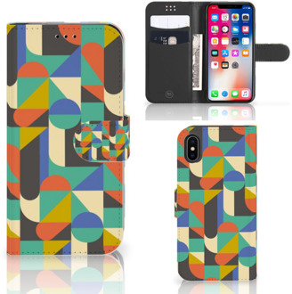 B2Ctelecom Hoesje iPhone Xs | X Funky Retro