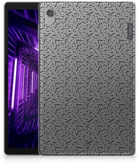 B2Ctelecom Hoesje Lenovo Tab M10 HD (2de generatie) Back Cover Stripes Dots met transparant zijkanten