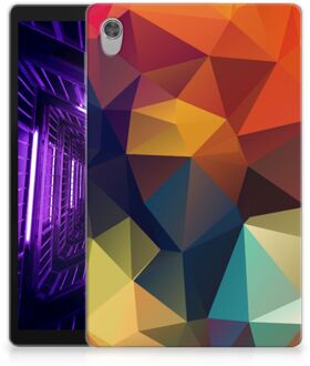 B2Ctelecom Hoesje Lenovo Tab M10 HD (2de generatie) Print Case Polygon Color met transparant zijkanten