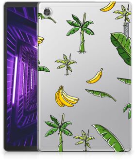 B2Ctelecom Hoesje Lenovo Tab M10 Plus Backcover met naam Banana Tree met transparant zijkanten