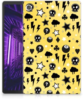 B2Ctelecom Hoesje Lenovo Tab M10 Plus Beschermhoes Punk Yellow met transparant zijkanten