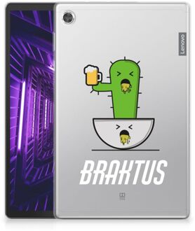 B2Ctelecom Hoesje Lenovo Tab M10 Plus Leuk Case Braktus met transparant zijkanten