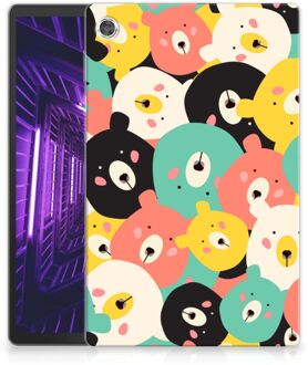 B2Ctelecom Hoesje Lenovo Tab M10 Plus Mobiel Case Bears met transparant zijkanten