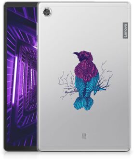 B2Ctelecom Hoesje Lenovo Tab M10 Plus Tablet Back Cover Merel met transparant zijkanten