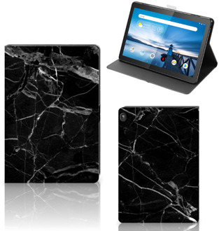 B2Ctelecom Hoesje Lenovo Tablet M10 Tablet Hoes met Magneetsluiting Marmer Zwart