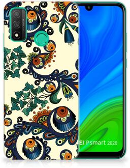 B2Ctelecom Hoesje maken Huawei P Smart 2020 Telefoonhoesje met Naam Barok Flower