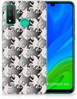 B2Ctelecom Hoesje maken Huawei P Smart 2020 Telefoonhoesje Salamander Grey