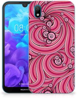 B2Ctelecom Hoesje maken Huawei Y5 (2019) Swirl Pink