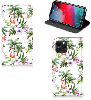 B2Ctelecom Hoesje maken iPhone 11 Pro Flamingo Palms