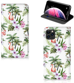 B2Ctelecom Hoesje maken iPhone 11 Pro Max Flamingo Palms