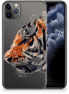 B2Ctelecom Hoesje maken iPhone 11 Pro Max Watercolor Tiger