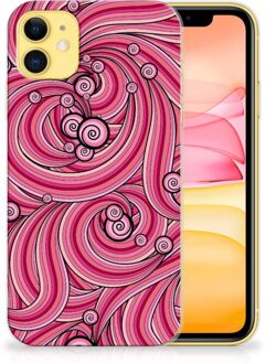 B2Ctelecom Hoesje maken iPhone 11 Swirl Pink