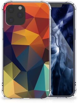 B2Ctelecom Hoesje maken iPhone 12 Pro Max GSM Hoesje met doorzichtige rand Polygon Color