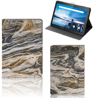 B2Ctelecom Hoesje maken Lenovo Tablet M10 Hoes met Magneetsluiting Steen