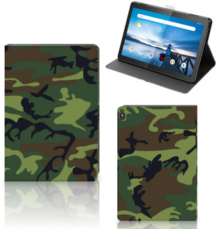 B2Ctelecom Hoesje maken Lenovo Tablet M10 Tablet Hoes met Magneetsluiting Camouflage