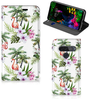 B2Ctelecom Hoesje maken LG G8s Thinq Flamingo Palms