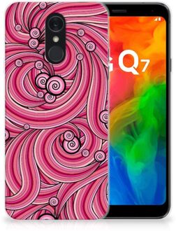 B2Ctelecom Hoesje maken LG Q7 Swirl Pink