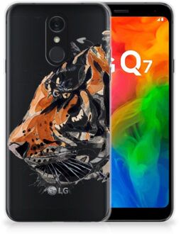 B2Ctelecom Hoesje maken LG Q7 Watercolor Tiger