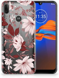 B2Ctelecom Hoesje maken Motorola Moto E6 Plus Watercolor Flowers