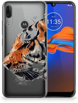 B2Ctelecom Hoesje maken Motorola Moto E6 Plus Watercolor Tiger