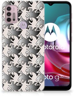 B2Ctelecom Hoesje maken Motorola Moto G30 | G10 Telefoonhoesje Salamander Grey