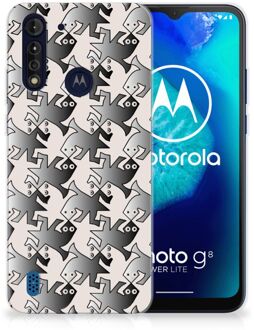 B2Ctelecom Hoesje maken Motorola Moto G8 Power Lite Telefoonhoesje Salamander Grey