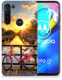 B2Ctelecom Hoesje maken Motorola Moto G8 Power Telefoonhoesje Amsterdamse Grachten