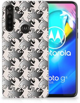 B2Ctelecom Hoesje maken Motorola Moto G8 Power Telefoonhoesje Salamander Grey