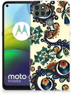 B2Ctelecom Hoesje maken Motorola Moto G9 Power Telefoonhoesje met Naam Barok Flower