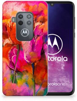 B2Ctelecom Hoesje maken Motorola One Zoom Tulpen