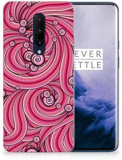 B2Ctelecom Hoesje maken OnePlus 7 Pro Swirl Pink