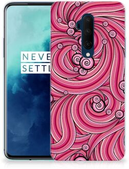 B2Ctelecom Hoesje maken OnePlus 7T Pro Swirl Pink