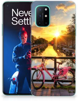 B2Ctelecom Hoesje maken OnePlus 8T Telefoonhoesje Amsterdamse Grachten