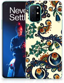 B2Ctelecom Hoesje maken OnePlus 8T Telefoonhoesje met Naam Barok Flower