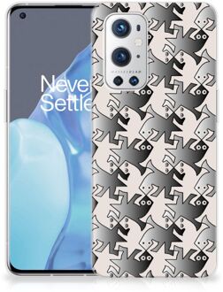 B2Ctelecom Hoesje maken OnePlus 9 Pro Telefoonhoesje Salamander Grey