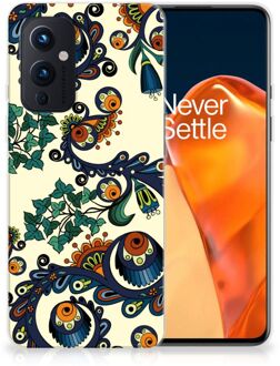 B2Ctelecom Hoesje maken OnePlus 9 Telefoonhoesje met Naam Barok Flower