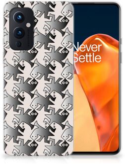 B2Ctelecom Hoesje maken OnePlus 9 Telefoonhoesje Salamander Grey