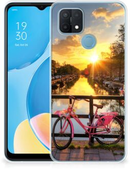 B2Ctelecom Hoesje maken OPPO A15 Telefoonhoesje Amsterdamse Grachten