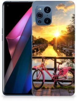 B2Ctelecom Hoesje maken OPPO Find X3 | X3 Pro Telefoonhoesje Amsterdamse Grachten