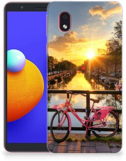 B2Ctelecom Hoesje maken Samsung Galaxy A01 Core Telefoonhoesje Amsterdamse Grachten