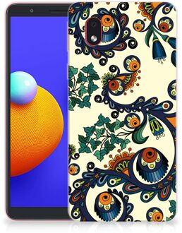 B2Ctelecom Hoesje maken Samsung Galaxy A01 Core Telefoonhoesje met Naam Barok Flower