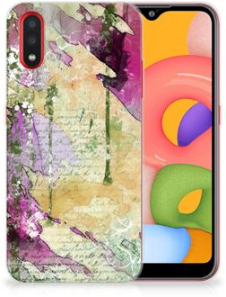 B2Ctelecom Hoesje maken Samsung Galaxy A01 Letter Painting