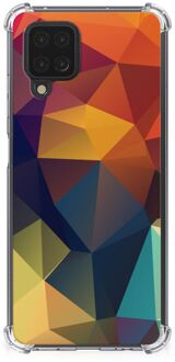 B2Ctelecom Hoesje maken Samsung Galaxy A12 GSM Hoesje met doorzichtige rand Polygon Color