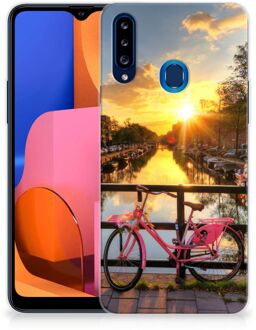 B2Ctelecom Hoesje maken Samsung Galaxy A20s Telefoonhoesje Amsterdamse Grachten