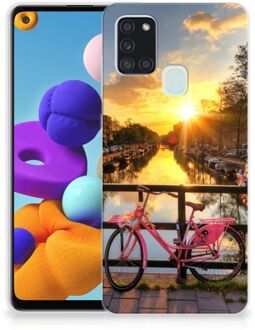 B2Ctelecom Hoesje maken Samsung Galaxy A21s Telefoonhoesje Amsterdamse Grachten