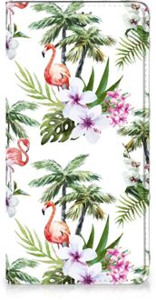 B2Ctelecom Hoesje maken Samsung Galaxy A51 Flamingo Palms