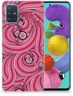 B2Ctelecom Hoesje maken Samsung Galaxy A51 Swirl Pink