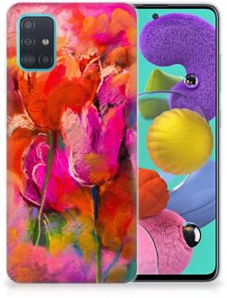 B2Ctelecom Hoesje maken Samsung Galaxy A51 Tulpen