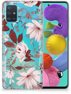 B2Ctelecom Hoesje maken Samsung Galaxy A51 Watercolor Flowers